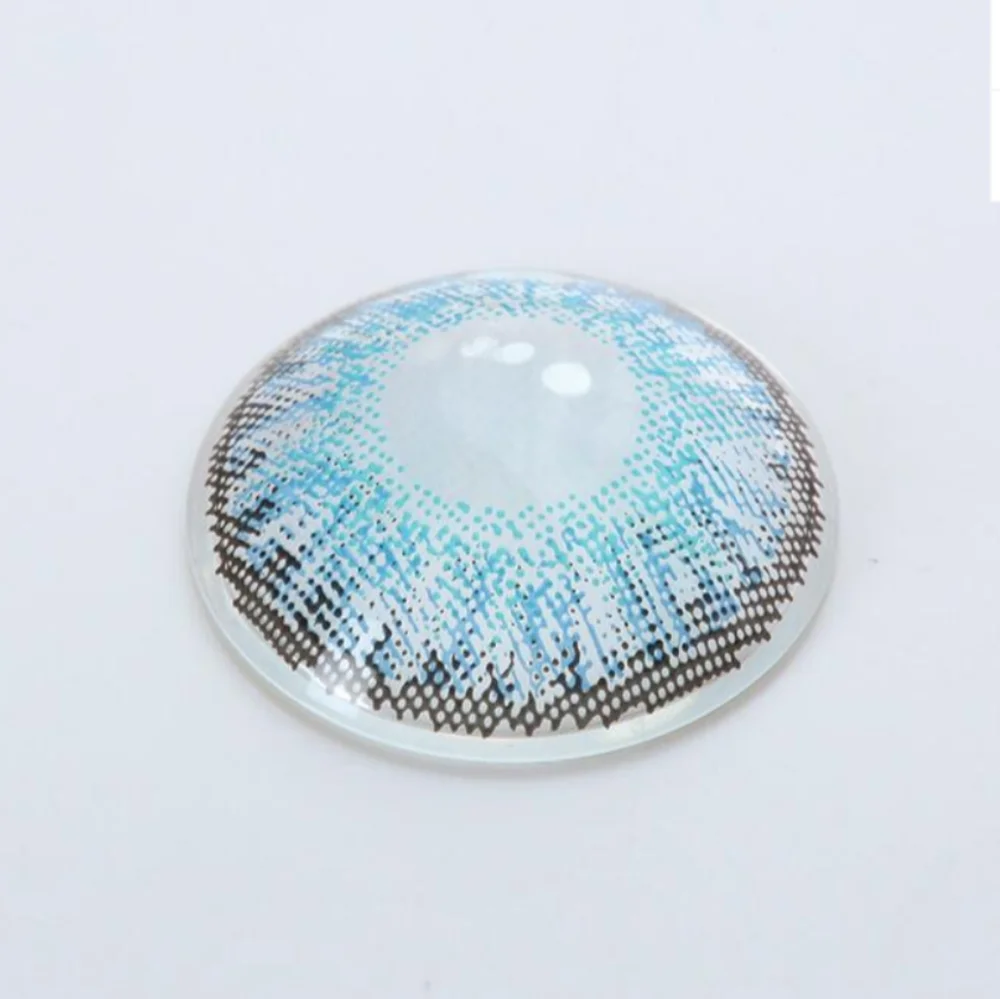 3 Tone Colored Lenses in "Brilliant Blue" Eye Makeup Blue Eyes - Picture 11 of 14